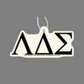 Paper Air Freshener W/ Tab - Greek Letters: Lambda Delta Sigma